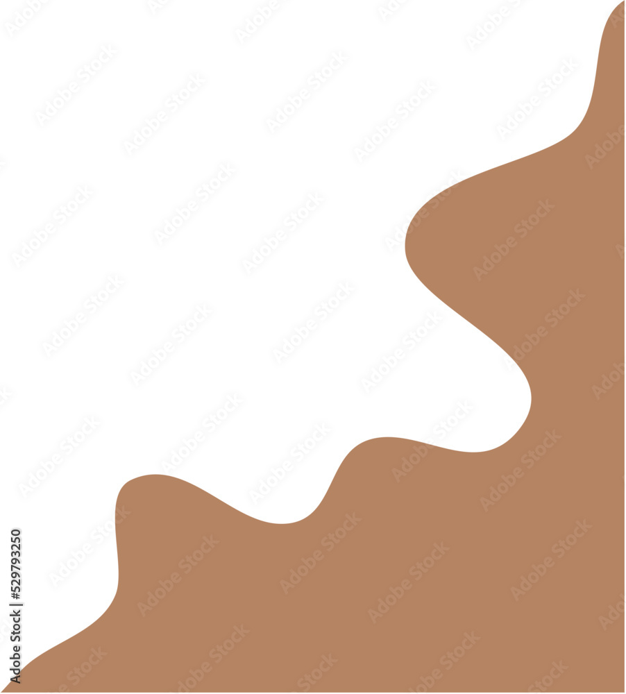 Blob Boho Corner Border Shape Blob Boho Corner Border Shape