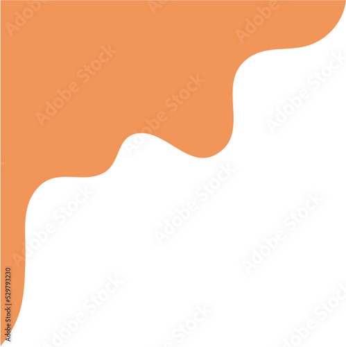 Blob Boho Corner Border Shape