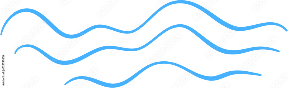 Seawave Line Illustration Seawave Line Illustration