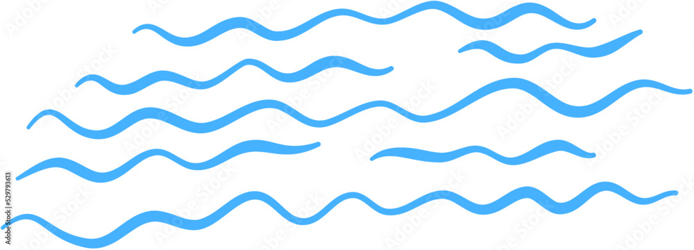 Seawave Line Illustration Seawave Line Illustration