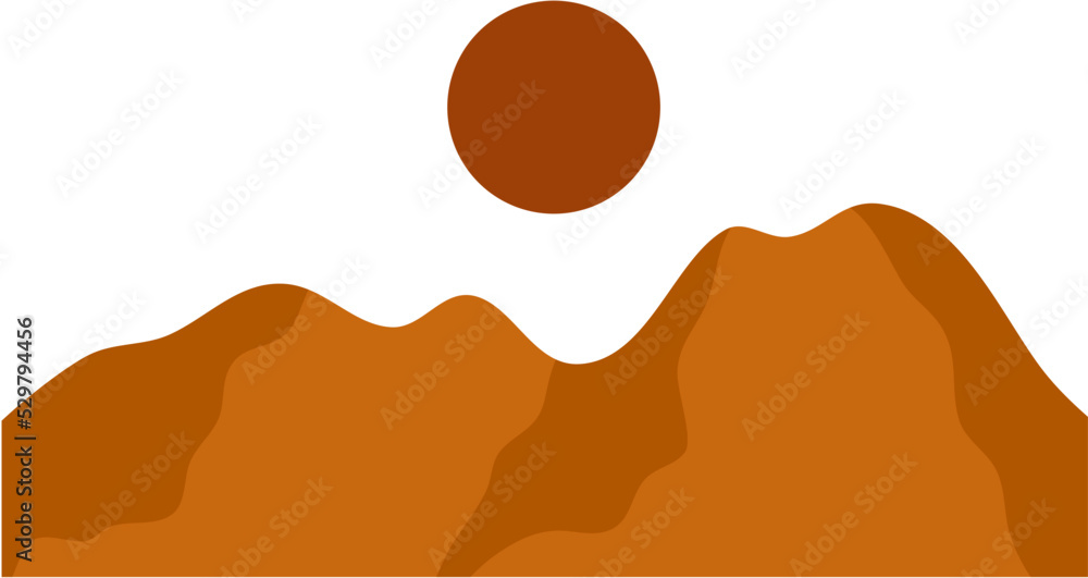 Obraz premium Desert With Moon