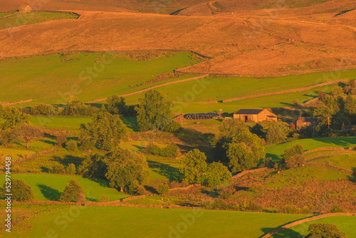 View of the small village Sedbergh. Cumbria, UK. photo