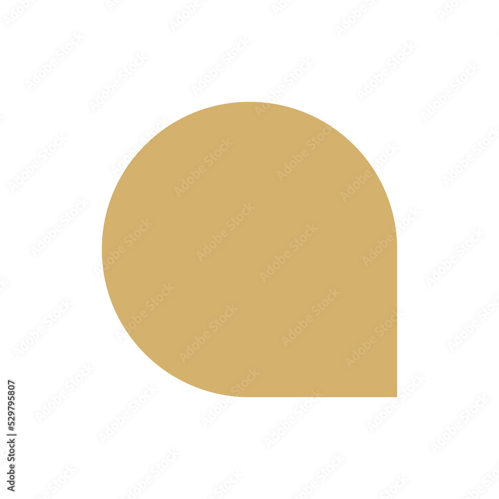 basic shape design element in golden color basic shape design element in golden color