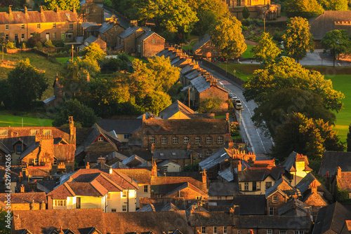 View of the small village Sedbergh. Cumbria, UK. photo