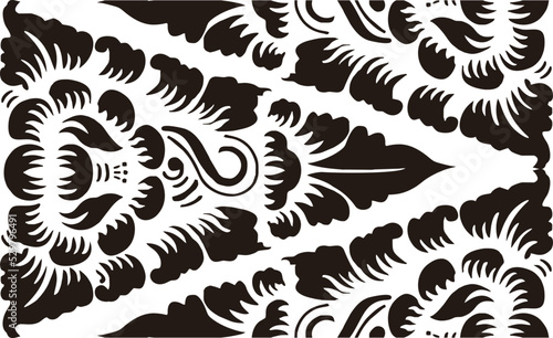 Indonesian geometric batik motifs with Balinese flower patterns, exclusive and classic, are suitable for various purposes. EPS VECTOR 10