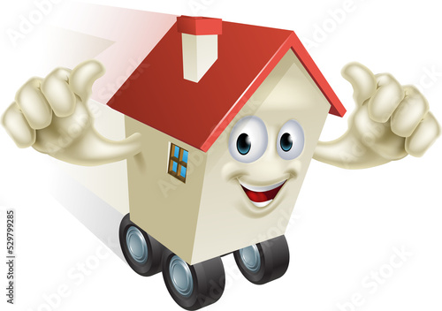 Cartoon House on Wheels
