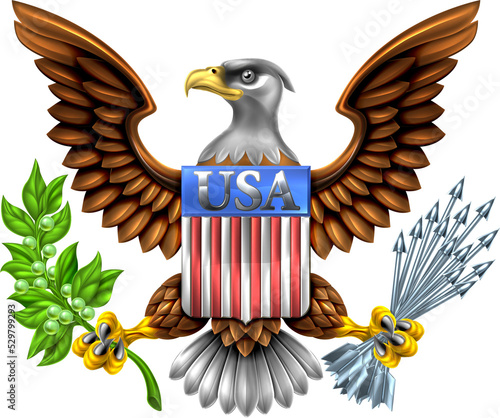 USA Eagle Shield Design
