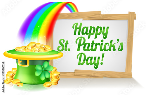 Happy St Patricks Day Sign