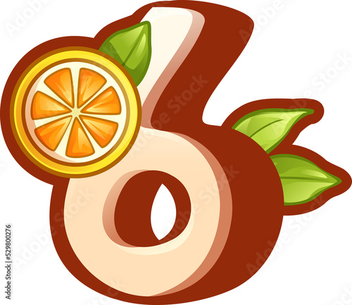 6 orangenumber photo