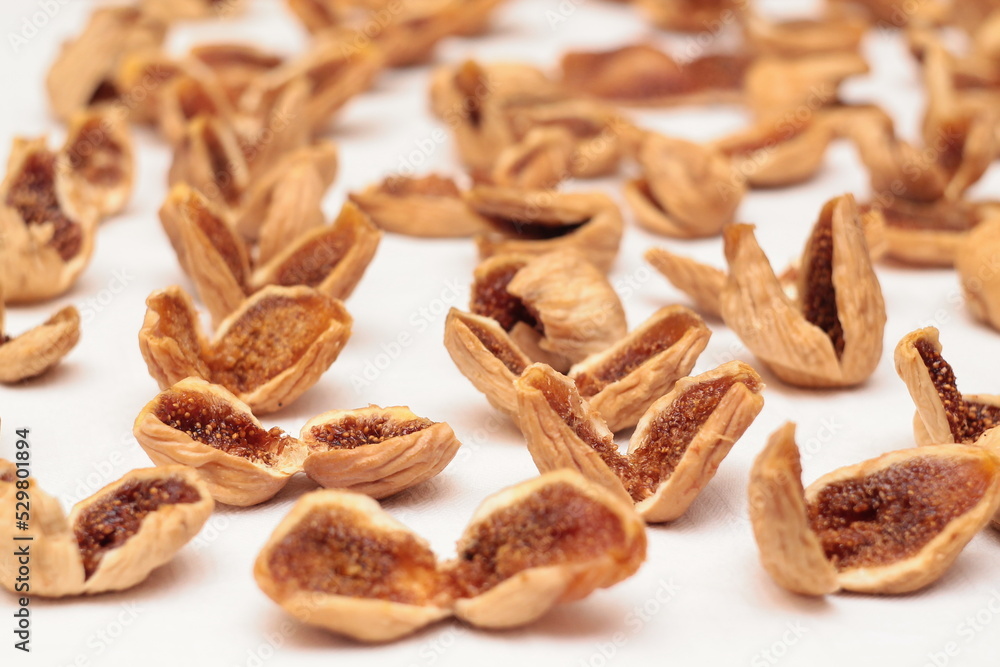 Close up of dried figs Close up of dried figs
