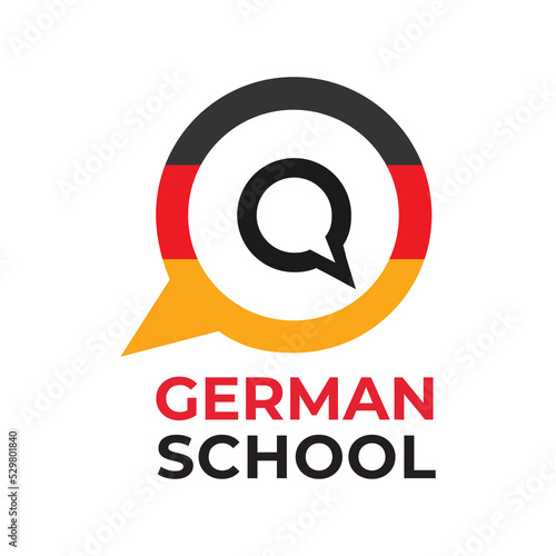 Vector logo of the German language school