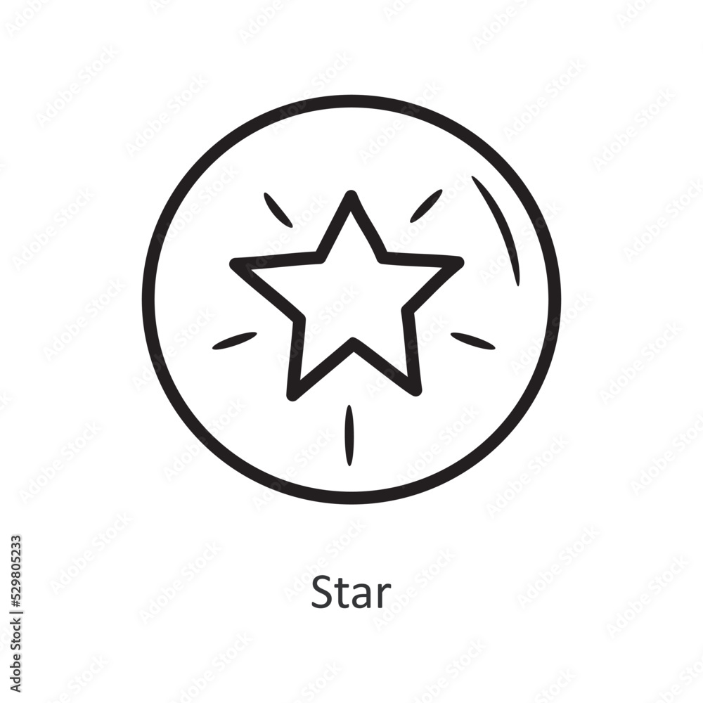 Star vector outline Icon Design illustration. Gaming Symbol on White background EPS 10 File Star vector outline Icon Design illustration. Gaming Symbol on White background EPS 10 File