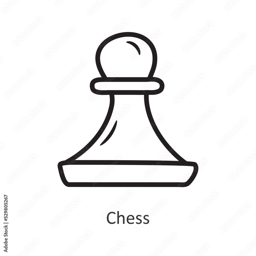 Chess vector outline Icon Design illustration. Gaming Symbol on White background EPS 10 File Chess vector outline Icon Design illustration. Gaming Symbol on White background EPS 10 File