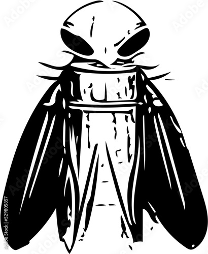 hand drawn illustration of a hand drawn sketch of an cockroach 
