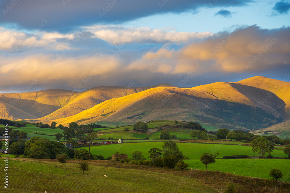 Obraz premium View of the small village Sedbergh. Cumbria, UK.