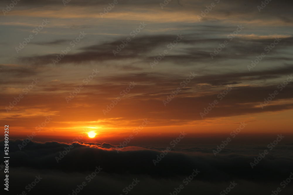 雲海と太陽のイメージ１