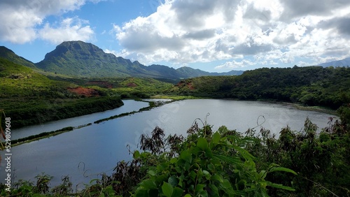 Menehune Fish Pond Menehune Fishpond Overlook Water Cloud Sky Plant