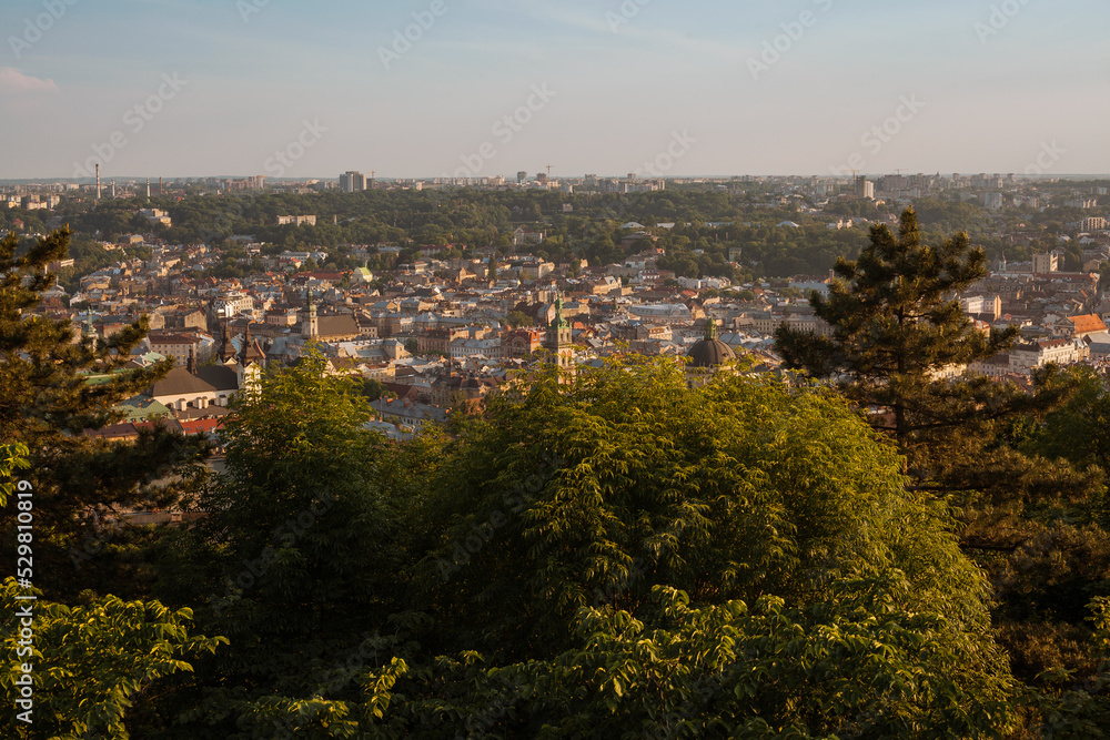 view of the Lviv city
