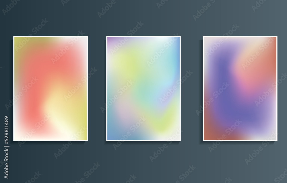 gradient color blurred background vector design