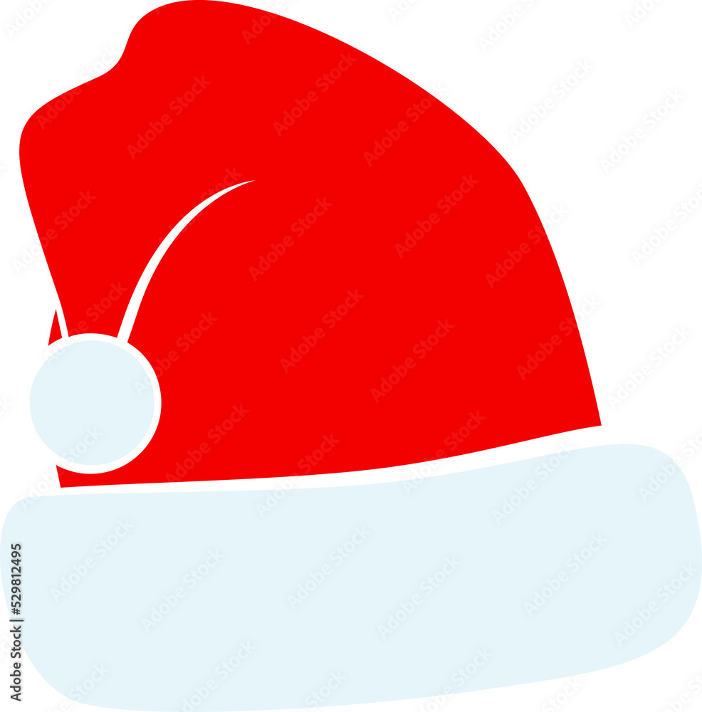 Santa Claus hat isolated, illustration Santa Claus hat isolated, illustration