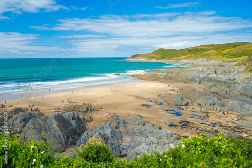 Combesgate Beach Woolacombe Devon England photo