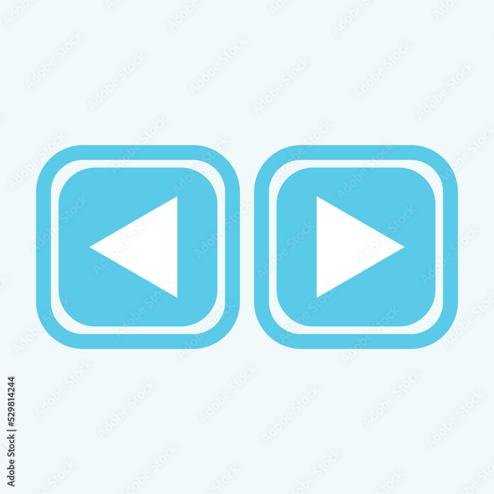 Play button icon in trendy flat style isolated on grey background. Play symbol for your web site design, logo, app, UI. Vector illustration, EPS10. Play button icon in trendy flat style isolated on grey background. Play symbol for your web site design, logo, app, UI. Vector illustration, EPS10.
