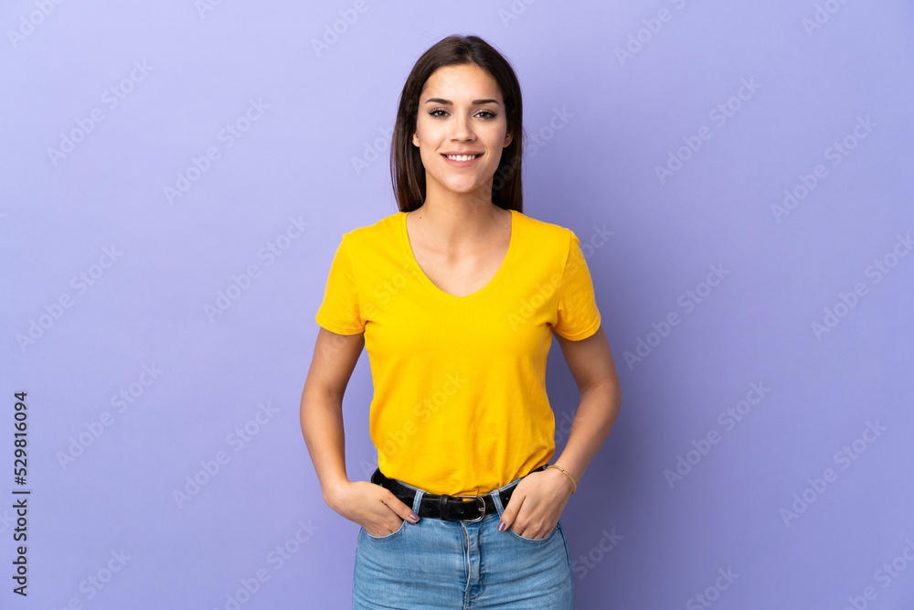 Young caucasian woman over isolated background laughing Young caucasian woman over isolated background laughing