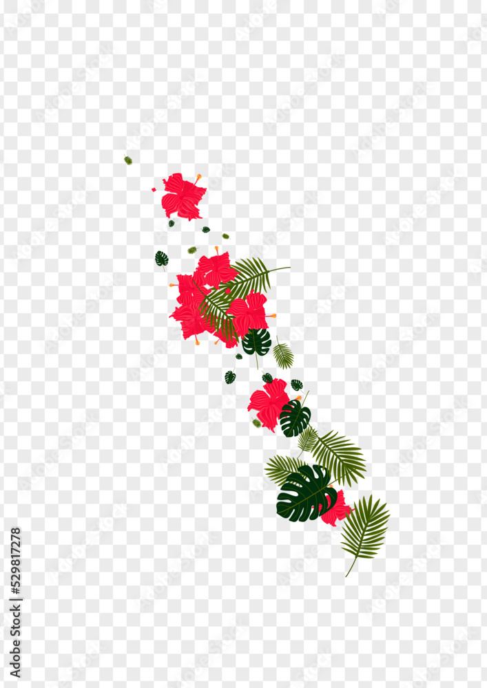 Pink Foliage Background Transparent Vector. Monstera Realistic Illustration. Light Green Hibiscus. Graphic Card. Green Decoration Texture. Pink Foliage Background Transparent Vector. Monstera Realistic Illustration. Light Green Hibiscus. Graphic Card. Green Decoration Texture.