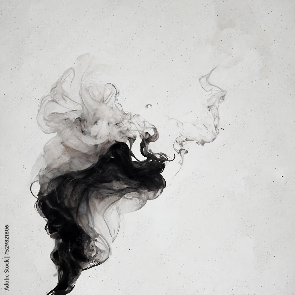 Fototapeta premium White background with smoke