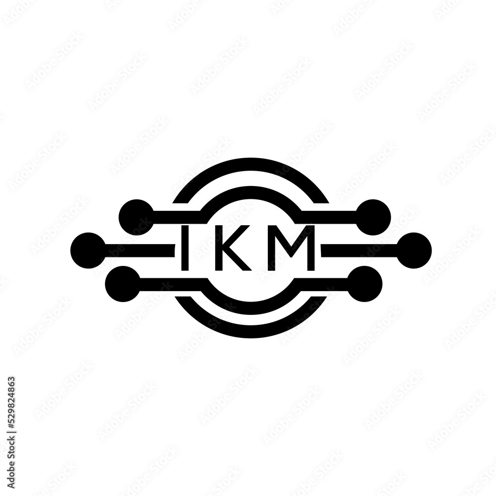 IKM letter logo. IKM best white background vector image. IKM Monogram