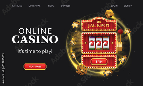 Winning red slot machine homepage