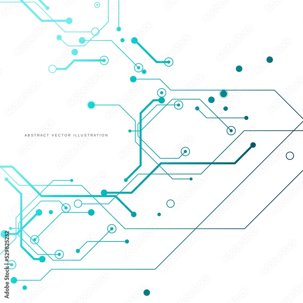 Circuit board   futuristic  technological processes  digital technology background  copy space vector illustration 