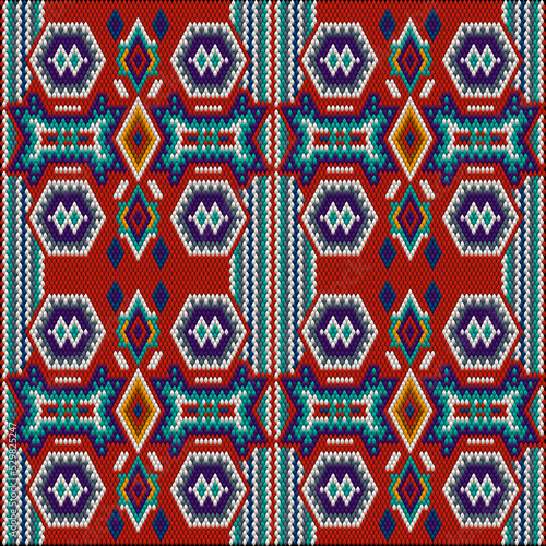 Folk ornament, national pattern, ethnic embroidery, ornamental texture, traditional geometric motives of the tribes of the Australian continent.