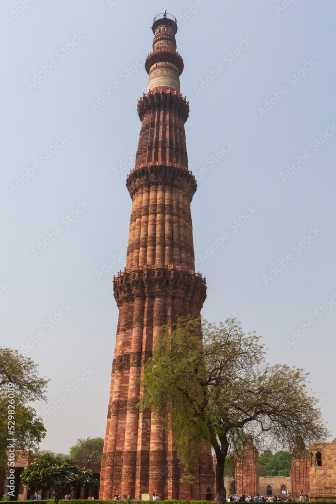 sight of Qutb Minar minaret in Delhi sight of Qutb Minar minaret in Delhi