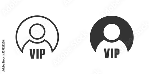 Vip person icon. Vector illustration.