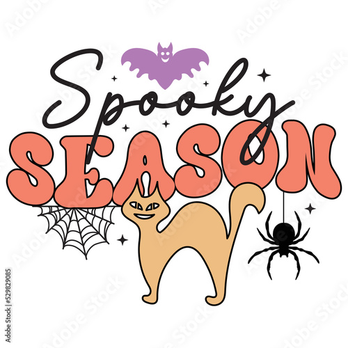 Spooky season Happy Halloween shirt print template, Pumpkin Fall Witches Halloween Costume shirt design