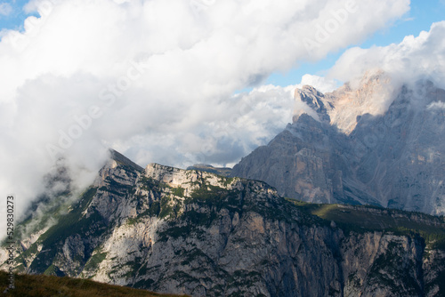 clouds over the mountains photo