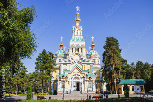 Ascension Cathedral, Russian Orthodox Cathedral in Almaty, Kazakhstan