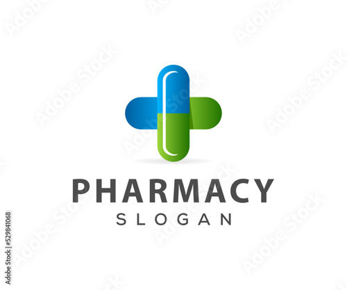 Medicine Logo Design. Pharmacy Logo Design Template