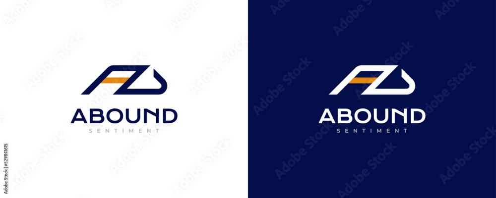 Abstract AD Monogram Logo Design. Initial A and D Logo with Minimalist and Modern Line Style Abstract AD Monogram Logo Design. Initial A and D Logo with Minimalist and Modern Line Style