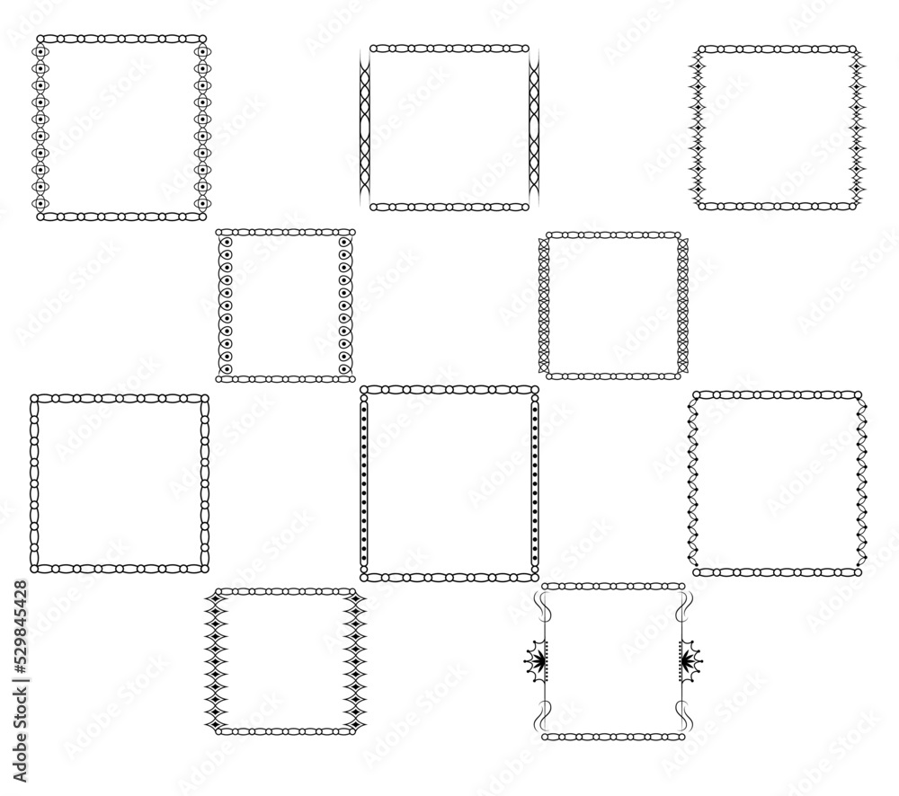 Frame border ornament. Calligraphic text divider, border, separator decor design. Antique vintage victorian elegant decoration element. Filigree frame ornament line. Hand drawn vector illustration Frame border ornament. Calligraphic text divider, border, separator decor design. Antique vintage victorian elegant decoration element. Filigree frame ornament line. Hand drawn vector illustration