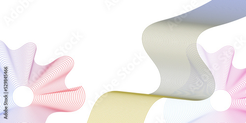 Abstract modern colorful wavy stylized lines background. blending gradient colors. You can use for Web, Mobile Applications, Desktop background, Wallpaper, Business banner, poster design.