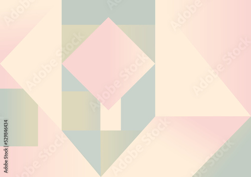 Background, geometric shapes, wallpaper, pastel colors, pink, yellow, green, blue