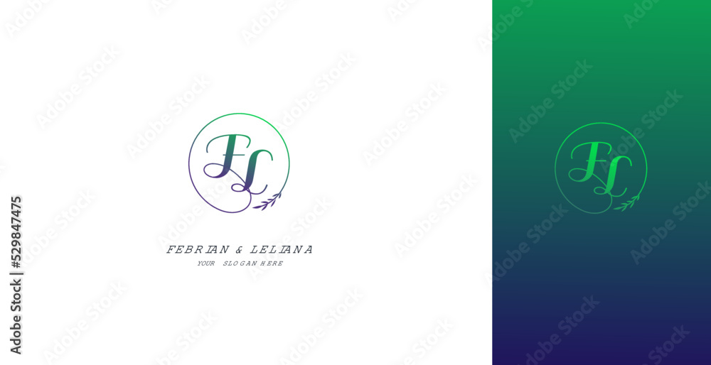 Wedding Logo Initial FL Logo Design Vector Wedding Logo Initial FL Logo Design Vector