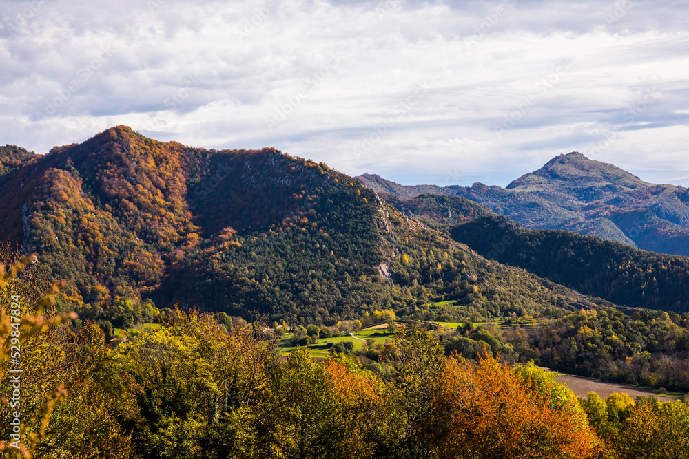 Autumn in Rocabruna, La Alta Garrotxa, Spain