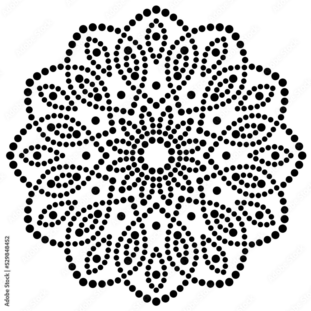 Dotted mandala Dotted mandala