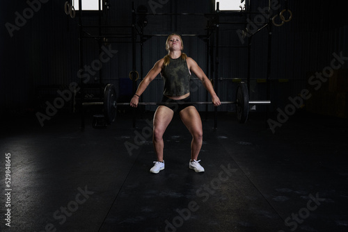 weightlifting woman