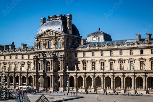 Louvre Museum, the world's most-visited museum, and a historic landmark in Paris, France. It is the home of some of the best-known works of art, Paris, France