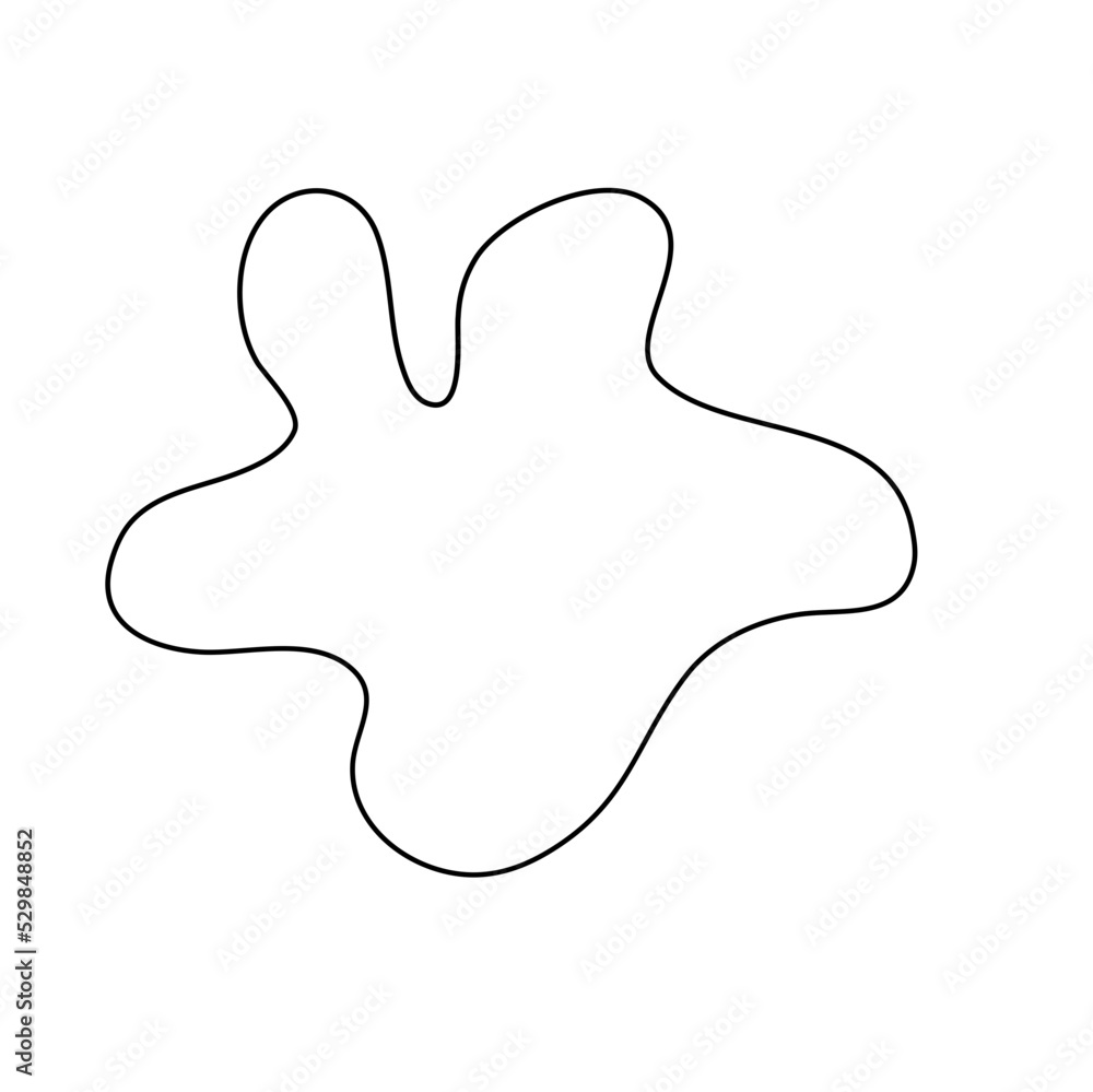 Modern Irregular Line Blob Shape Background Modern Irregular Line Blob Shape Background