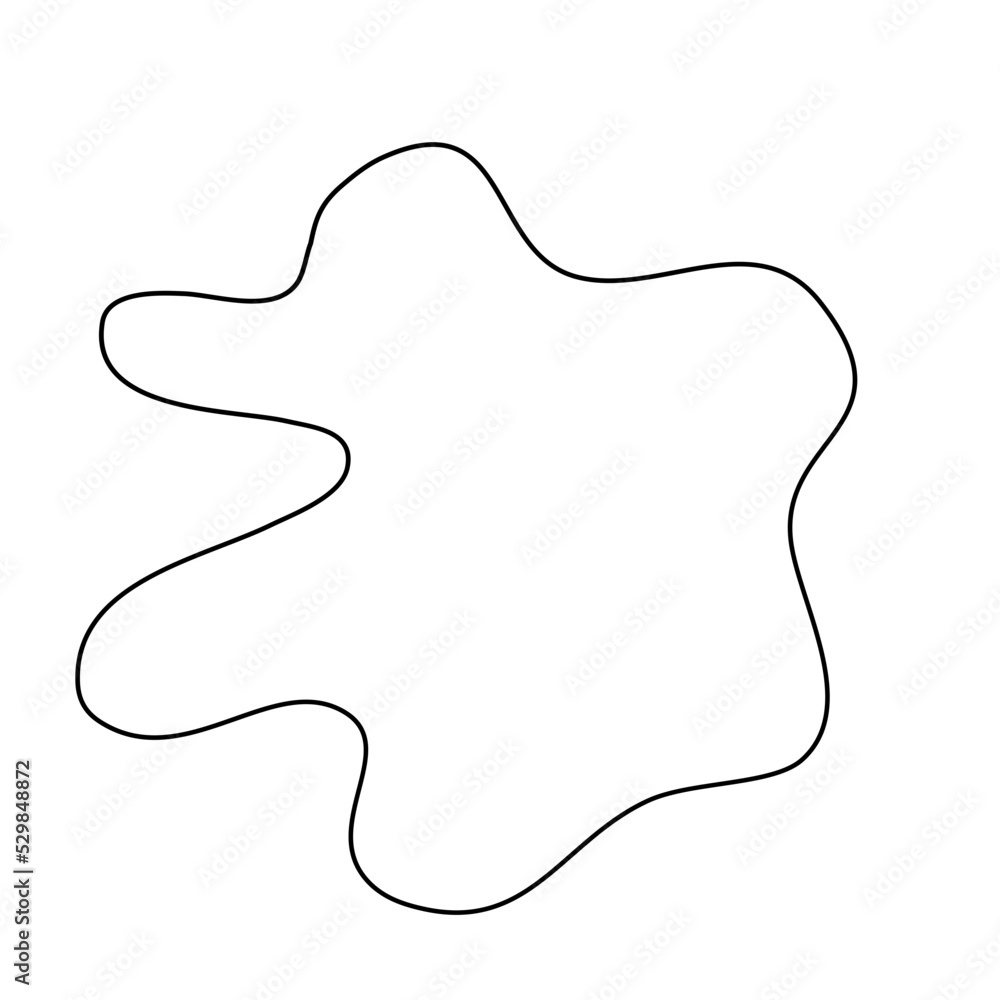 Modern Irregular Line Blob Shape Background Modern Irregular Line Blob Shape Background
